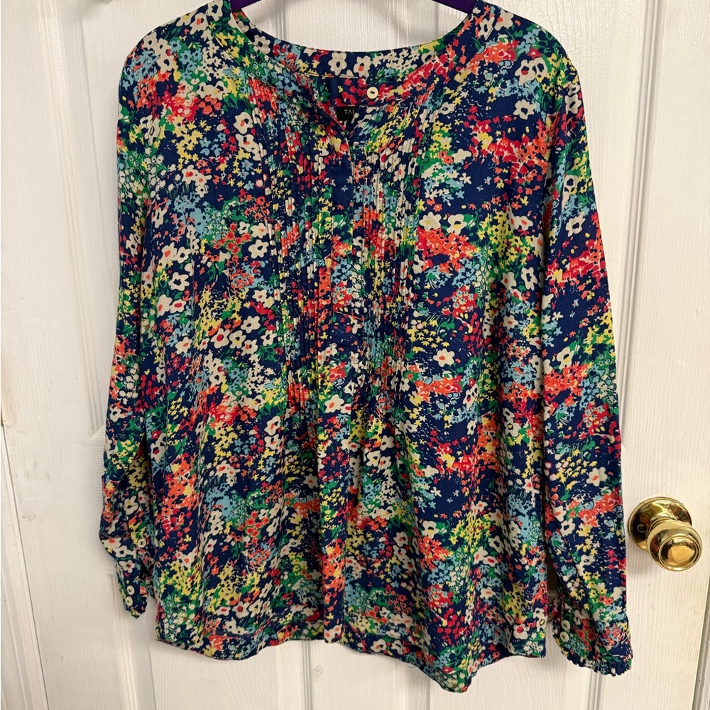 Talbots  Relaxed Long Sleeve Blouse sz LP